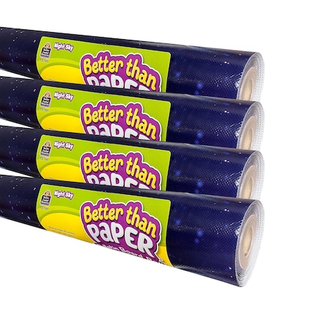 Teacher Created Resources Better Than Paper Bulletin Board Roll, Night Sky, 4PK TCR32461
